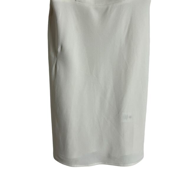 RIXO Bridal Libby Ivory Satin Bow Sleeveless Mini Dress Size XS - Picture 9 of 15